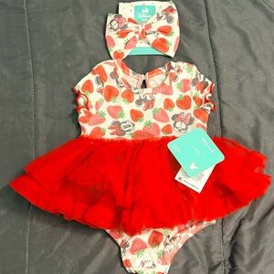 Minnie Mouse Baby Girls Tutu Set, 2-Piece, Size 0-3months